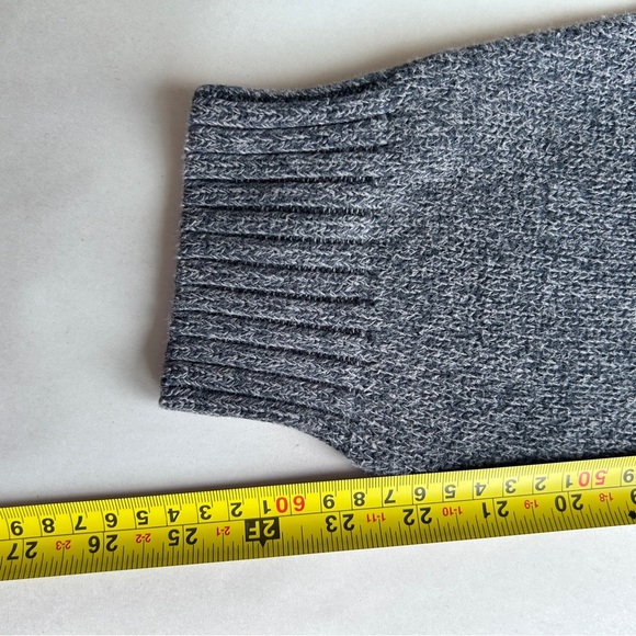 Chaps Men's Gray Sweater with Brown elbow patches Size XLarge - Picture 6 of 8